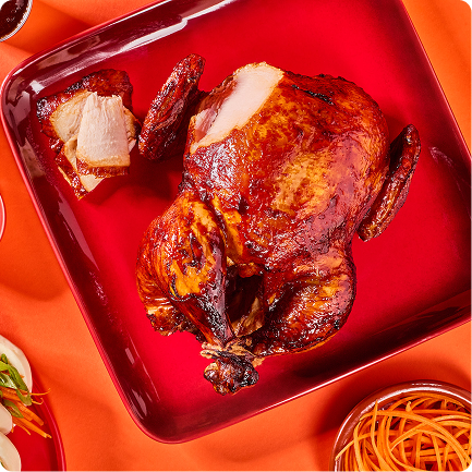 A grid of food images