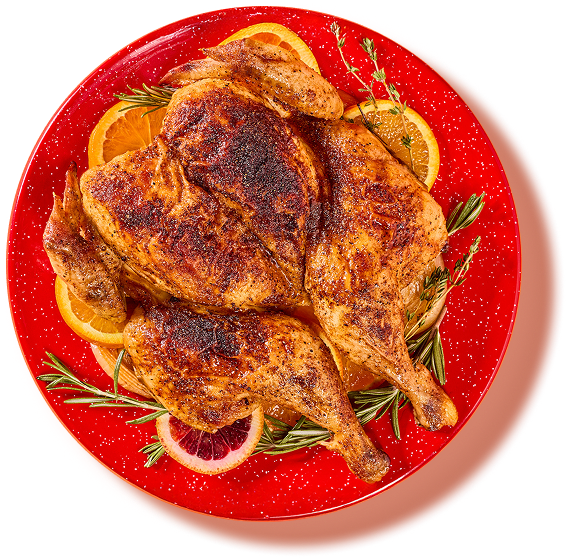 A grid of food images