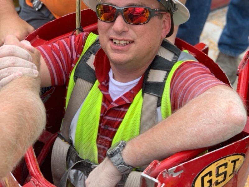 Grain safety rescue training demonstration